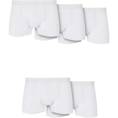 Urban Classics Solid Bio-Baumwoll-Boxershorts 5er-Pack Unterwäsche - Hose weiß S