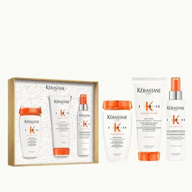 Kerastase Nutritive Set (Bain Satin, 250 ml; Lait Vital, 200 ml; Lotion Thermique Sublimatrice, 150 ml)