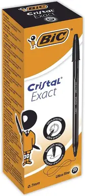 Bic Cristal Exact Ballpoint Pen Black Pack of 20