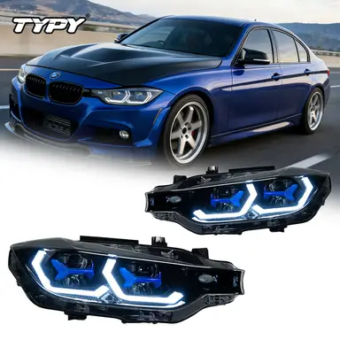 TYPY Car LED Head Lamps For BMW 3 Series F30 Headlight F35 2012-2019 Daytime Running Light DRL Angel Eye Automotive Accessories 2PCS