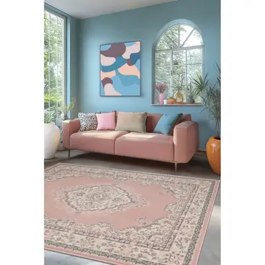Homemaker Rug Maestro Traditional Rectangle Pink 120x170cm