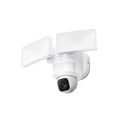 eufy Security Floodlight Camera E30, 2K HD 360° Surveillance, AI Detection with Auto-Tracking, 2000 Lumen LED floodlights, Full-color Vision, IP65 Weatherproof