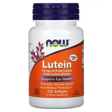 NOW Foods Lutein, 10mg - 120 Softgels