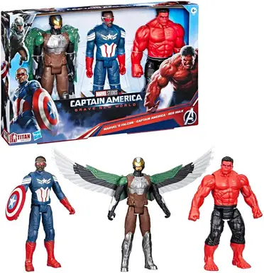 Marvel Avengers Captain America 12 inch Titan Action Figures 3 Pack