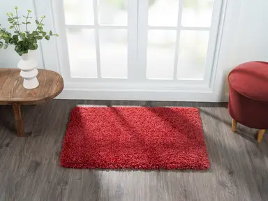 My Flair Teppich "My Shaggy" rechteckig weinrot 90 x 60 cm