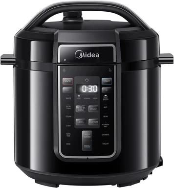 Midea 9-in-1 Multi-Function Pressure Cooker, 5.7L, 12 Presets, Online Recipes, Stainless Steel Non-Stick Inner Pot, MY-CS6037WP
