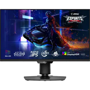 MSI MAG 274UPDF E16M 27 inch 4K UHD Dual Mode 160Hz/320Hz Rapid IPS with Mini LED Adaptive Sync Gaming Monitor