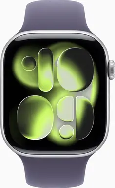 APPLE Watch Series 11 GPS 42mm Silver Aluminium Case with Purple Fog Sport Band - M/L