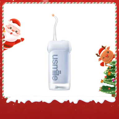 usmile C10 Tragbare Munddusche, reisetauglich, bis zu 95 Tage Akkulaufzeit, 4 Modi, 360°-Düse, 180-ml-Wassertank, IPX7 wasserdicht, von Zahnärzten empfohlen für Zahnspangen, Implantate und empfindliches Zahnfleisch