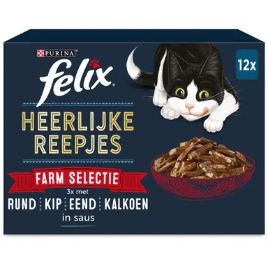 Felix heerlijke reepjes selectie farm 12 x 80 g