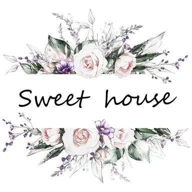 Beautiful flower door stickers, DIY door decorations,Purple flowers