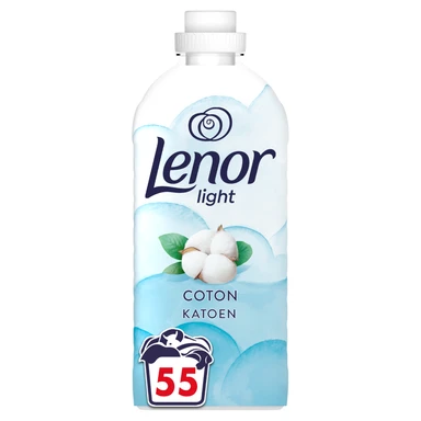 LENOR Adoucissant Liquide Light 0% Fraîcheur de Coton 55 Lavages 1,155L