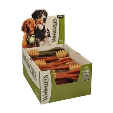 Whimzees Zahnbürsten Zahnkauartikel für Hunde XL (ab 27 kg) 18 Stück 2,16 kg