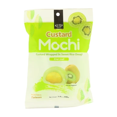 ROYAL FAMILY  Custard Mochi - Kiwi With Sugar(s) And Sweetener(s)  110g
