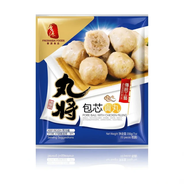 FRESHASIA Boulettes de porc farcies au poulet - 200 g