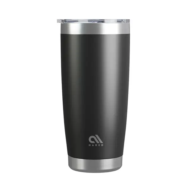 Hared Mug de voyage pour voiture 20 oz - Noir