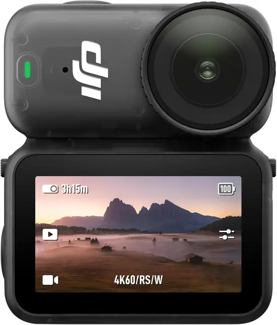 DJI Osmo Nano standaard combo (128GB) kleine 4K/60fps actiecamera met 1/1.3″ sensor, 143° groothoekbeeld, 200 min opname, snelle contentoverdracht, magnetische POV-camera 4K voor sport en vlog