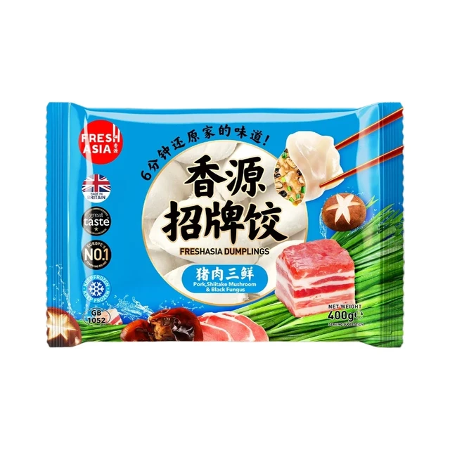 FRESHASIA Signature Dumplings with Pork, Shiitake Mushroom & Black Fungus 400g