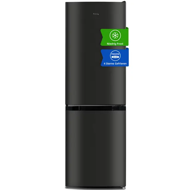 CHiQ Kompakt-Kühlschrank mit Gefrierfach für kleine Räume, Low-Frost, Leise, Türen umkehrbar, 12 Jahre Kompressor-Garantie, FBM157L42