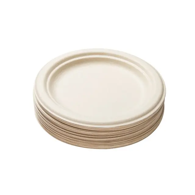 COOKER KING 7 Inch Ronde Schotel Met Natuurlijke Kleur Rietsuiker Siroop 40 Stuks