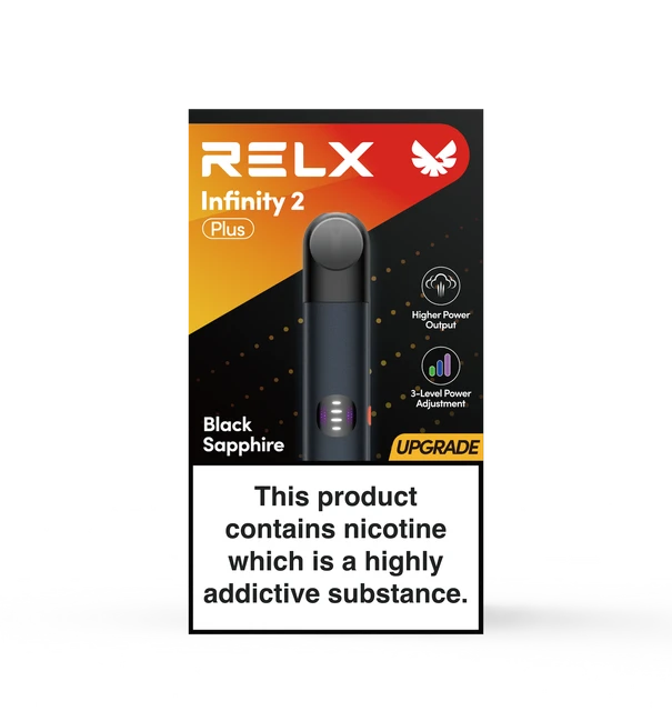 RELX Vape Device Infinity 2 Plus - Black Sapphire