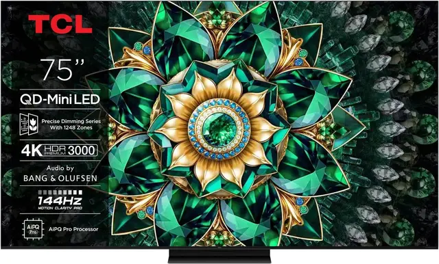 TCL 75Q7C Smart TV 75inch 4K QD-Mini LED 144Hz 2025 [5-jaar garantie]