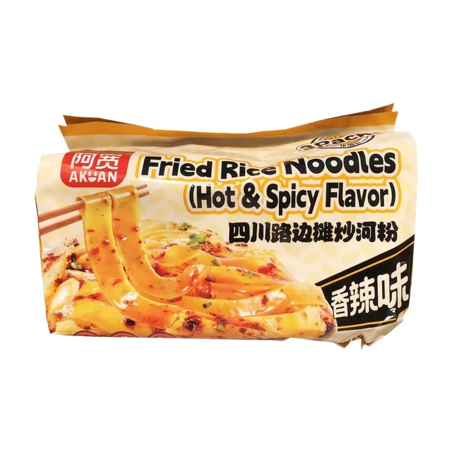 A'Kuan Sichuan Fried Rice Noodles-Hot&Spicy Flavor (3pcs) 330g
