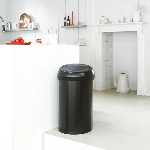 Brabantia Touch Bin, 60L, Matt Black