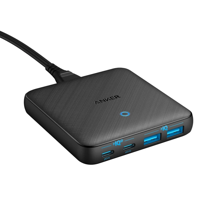 Anker PowerPort Atom III Schreibtischladegerät (65 W, 2A/2C, slim)