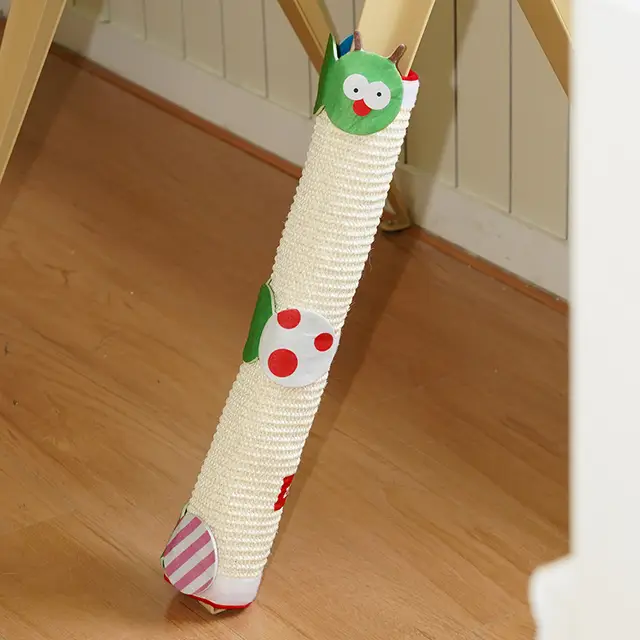 zeze Griffoir pour chat anti-rayures en forme de chenille pour table et chaise