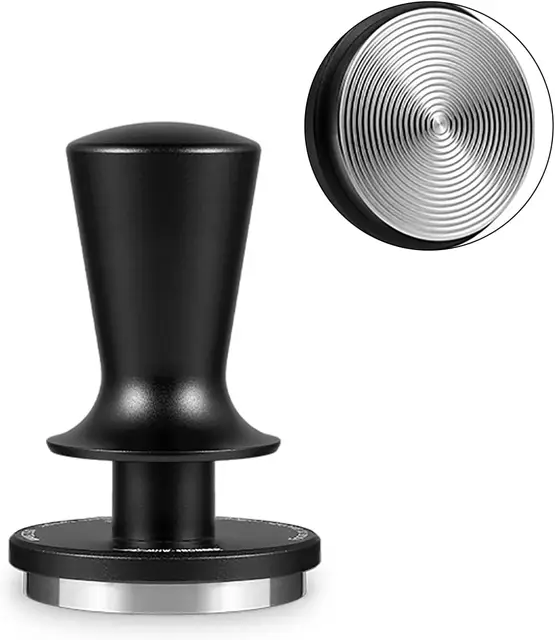 MHW-3BOMBER Espresso Tamper 58 mm - CD Series Coffee Stamp with 2-Spring Auto Rebound, Coffee Tamper for Portafilter Machines, Barista Accessories for Coffee Lovers, Entry Level & Professional, Model