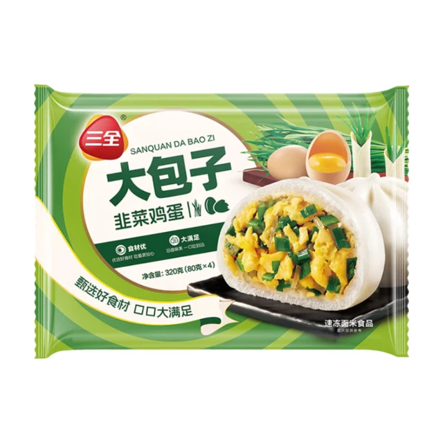 Dumplings Sanquan à la Ciboulette et aux Œufs 320g