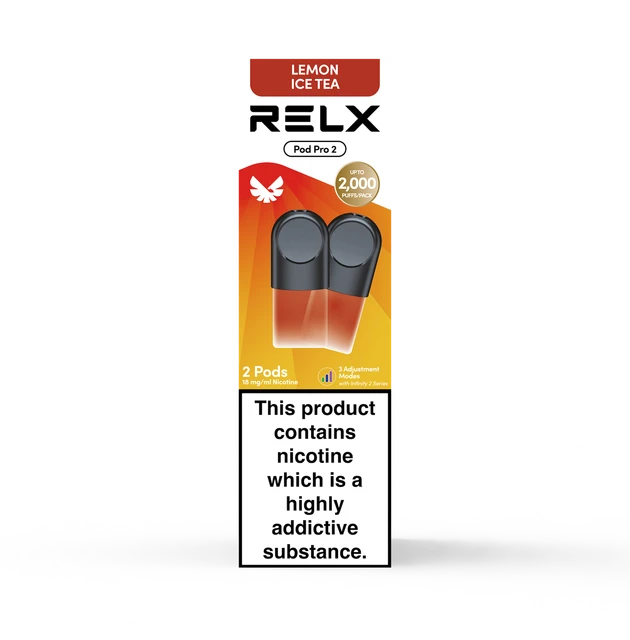 RELX Lemon Ice Tea  Pre-filled 2 Pods Pack