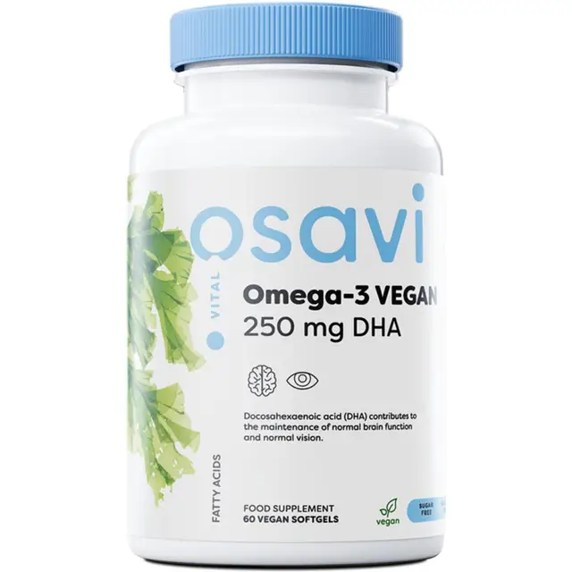 Osavi Omega 3 Vegan Softgels 250 mg DHA Vegan - 60 Softgels