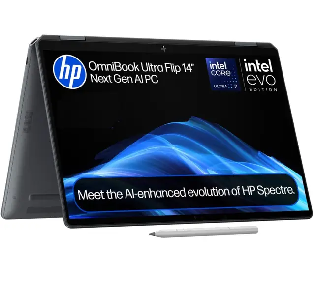 HP 14-fh0006na OmniBook Ultra Flip 7-256V (8C) 47 NPU TOPs 16GB 8533 LPDDR5X On-Board 1TB PCIe Gen4 Performance