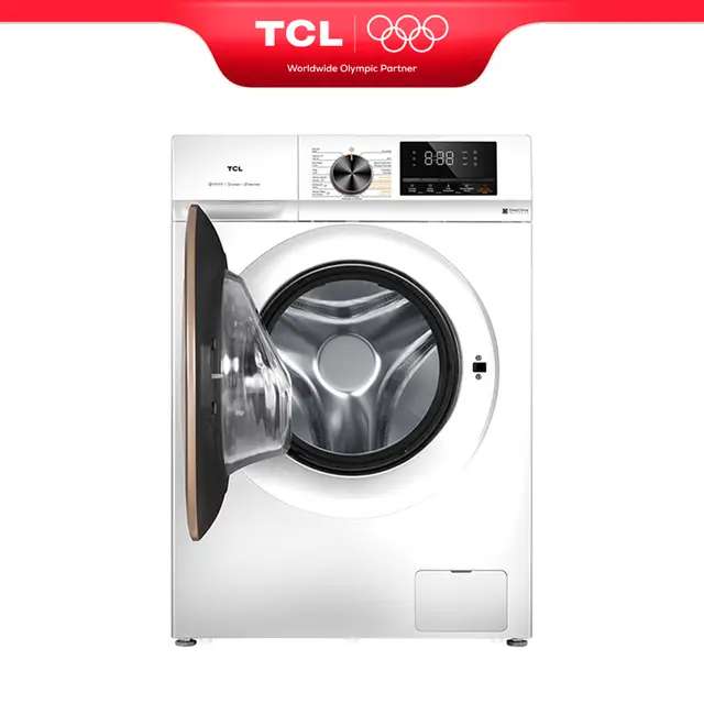 TCL Waschtrockner, 10 kg/6 kg, mit Smart DD Motor, Bakterienabwehrendes System, Dampfwaschen, Waschen & Trocknen 60 Min., Schnellwaschen 15 Min., Kindersicherung, Endzeitvorwahl, 10 Jahre Motorgarantie CP1210WA0  [Energieeffizienzklasse A/E]