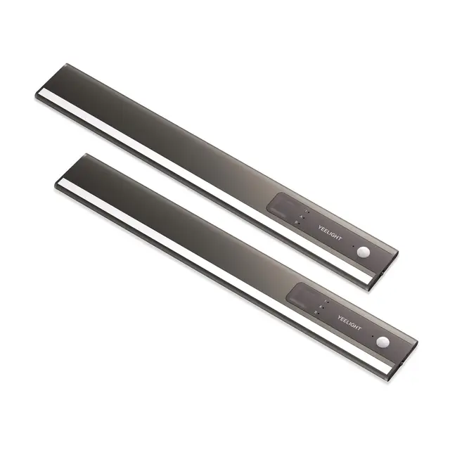 Yeelight A30 Motion Sensor Closet & Under Cabinet Light(2 pack,30cm) – Magnetic Rechargeable Wireless LED Light with Auto On/Off Warm Lighting for Kitchen, Wardrobe & Hallway