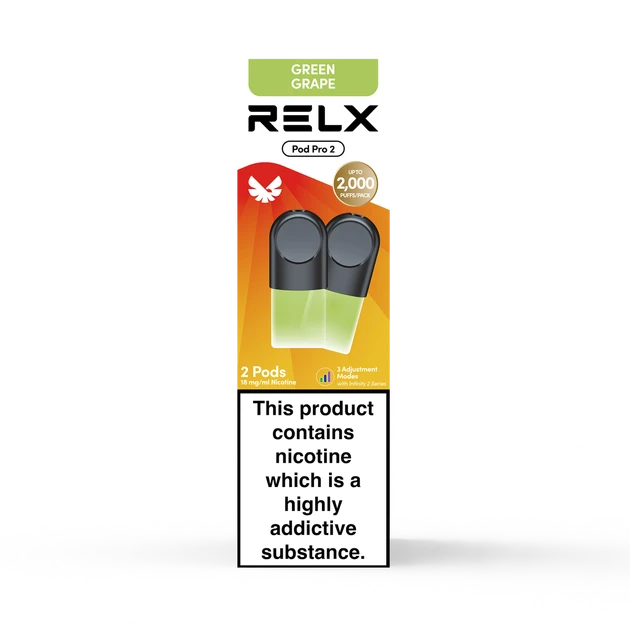 RELX Green Grape Pre-filled 2 Pods Pack 