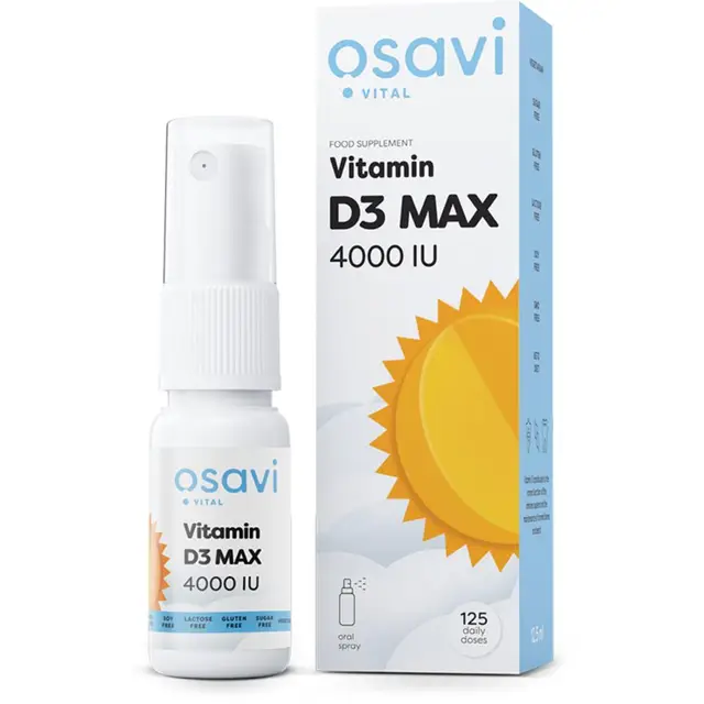 Osavi Vitamin D3 Oral Spray Max Strength 4000 IU - 12.5 ml