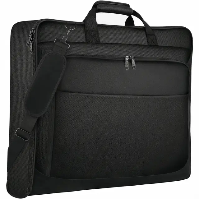 Men's Travel Garment Bag Large Suits and Formal Shirts with Anti-Wrinkle Protection Anti-Theft Waterproof Organization Multifunction Multiple Pockets Organizers， Black， Black/White， Formal， New Year Sale ， Top gift picks