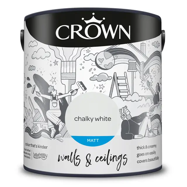 Crown Matt Emulsion Clay White 2.5L