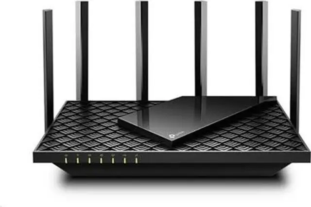 TP-Link Archer AX73 Wi-Fi 6 Gigabit WLAN Router (4804 Mbit/s 5 GHz, 574 Mbit/s 2,4 GHz, 4 × Gigabit LAN Ports, 1 × USB 3.0 Port, HomeShield), unterstützt keine DSL-Funktion