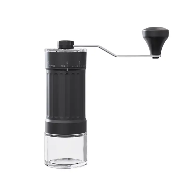 Cuisync KMDJ-HC Manuelle Kaffeemühle ABS, Edelstahl, Kalk-Natron-Glas Schwarz