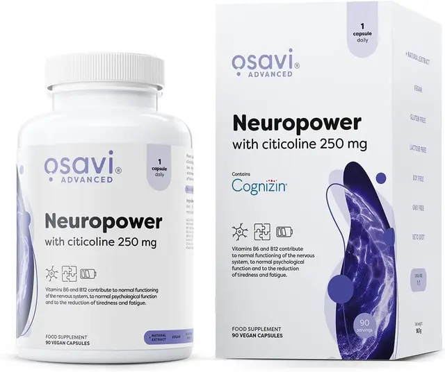Osavi Neuropower Capsules with Citicoline 250 mg - 90 Vegan Capsules
