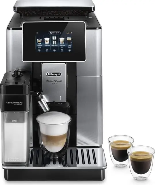 De Longhi PrimaDonna Soul ECAM610.75.MB Kaffeevollautomat, Edelstahl