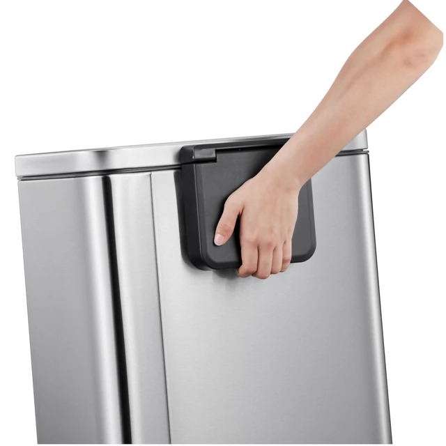 EKO Madison 25+20L Recycling Bin - Chrome