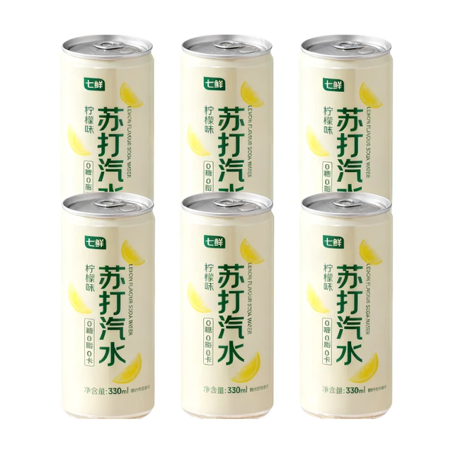 7FRESH Lemon flavored soda water drink 330ml*6