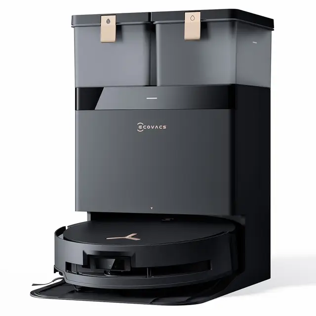 Ecovacs DEEBOT X8 PRO Omni Saugroboter mit Wischfunktion, OZMO Roller mit kontinuierliches Wischen &amp; Selbstreinigung, 18.000Pa, 12-in-1 Station, 40–75°C Hei?wasser-Moppreinigung, YIKO-GPT