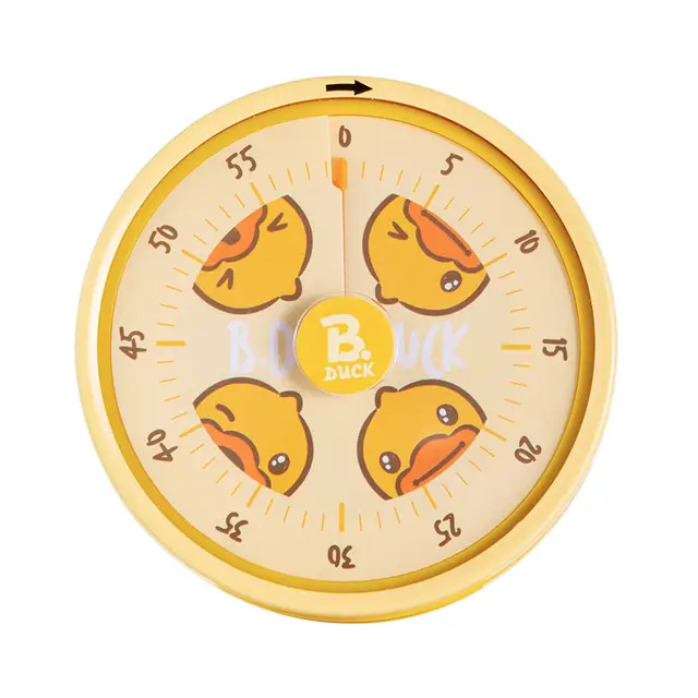 COOKER KING B.Duck Timer Kitchen Timer Electronic Stopwatch Mechanical Timer No Batteries Needed Kitchen Baking Reminder