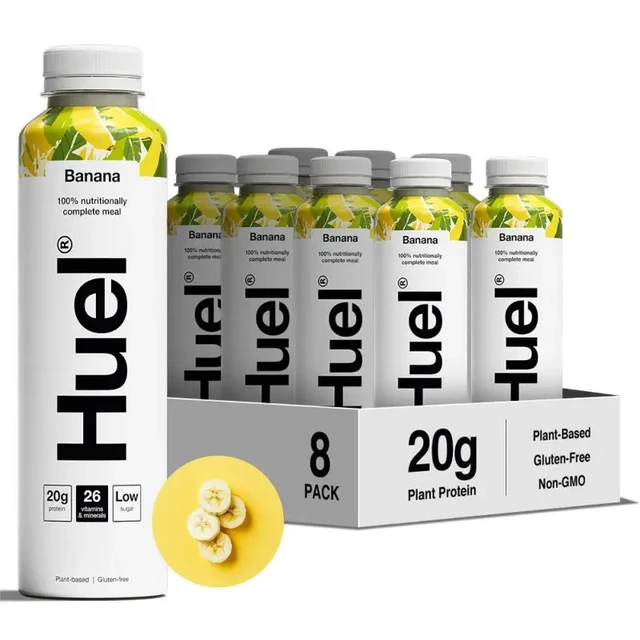 Huel RTD White Edition Banana Flavour Multipack - 8 x 500 ml